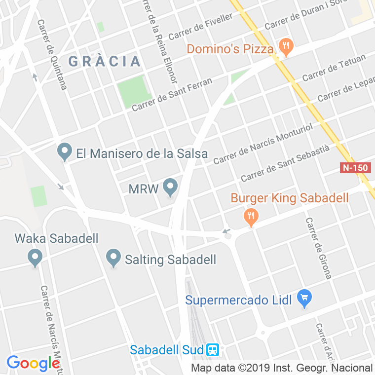 Código Postal calle Puig I Cadafalch en Sabadell