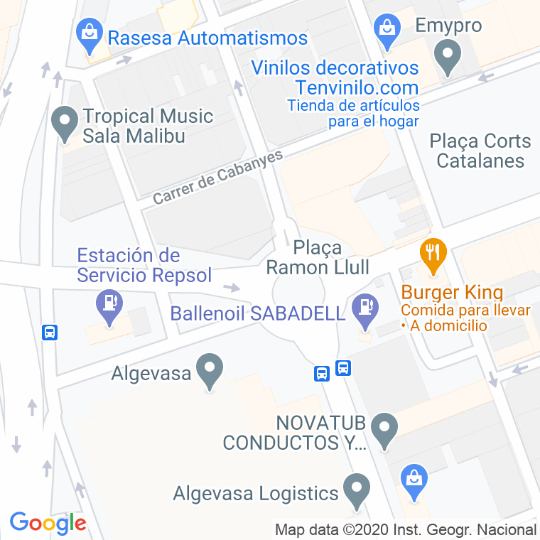 Código Postal calle Ramon Llull, plaça en Sabadell