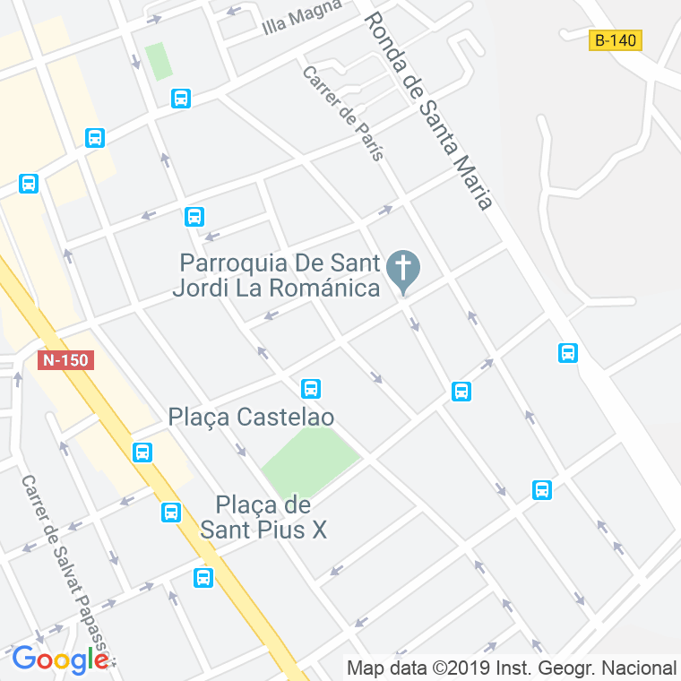 Código Postal calle Esglesia Romanica en Sabadell