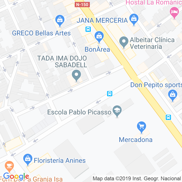 Código Postal calle Nova Creu, De La, plaça en Sabadell