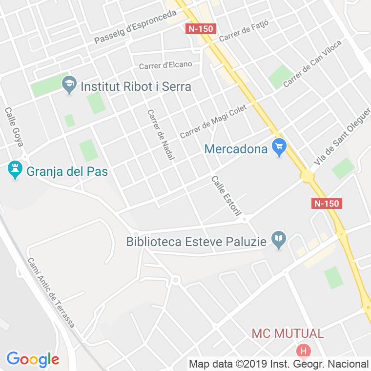 Código Postal calle Pau Vila, ronda en Sabadell