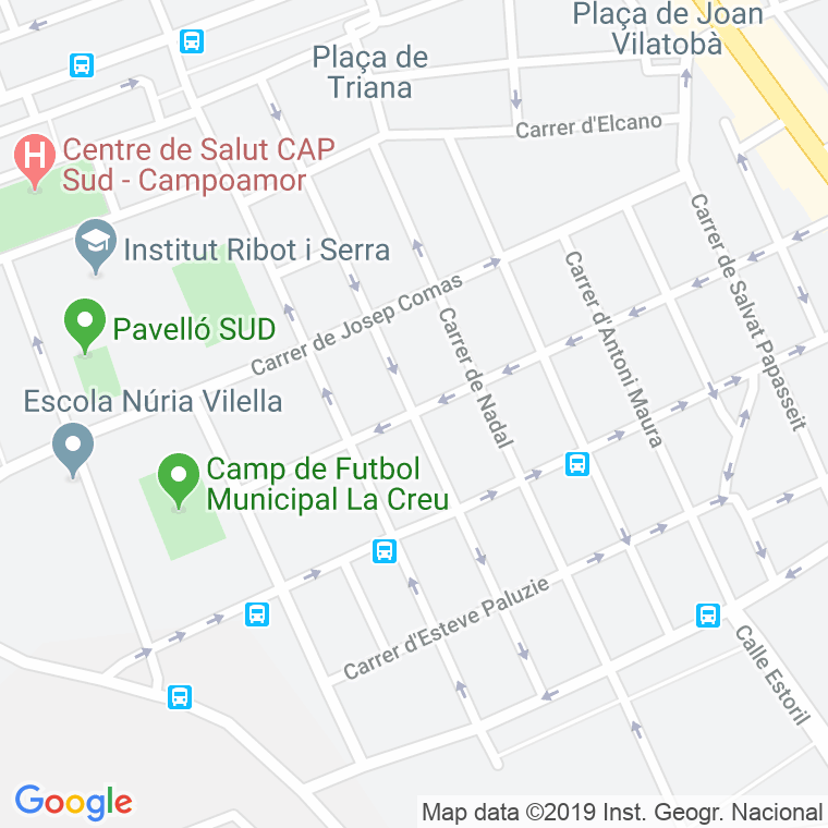 Código Postal calle Salvador Segum Noi Del Sucre en Sabadell
