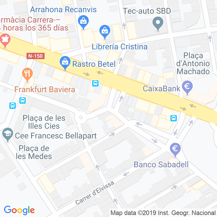 Código Postal calle Formentera en Sabadell