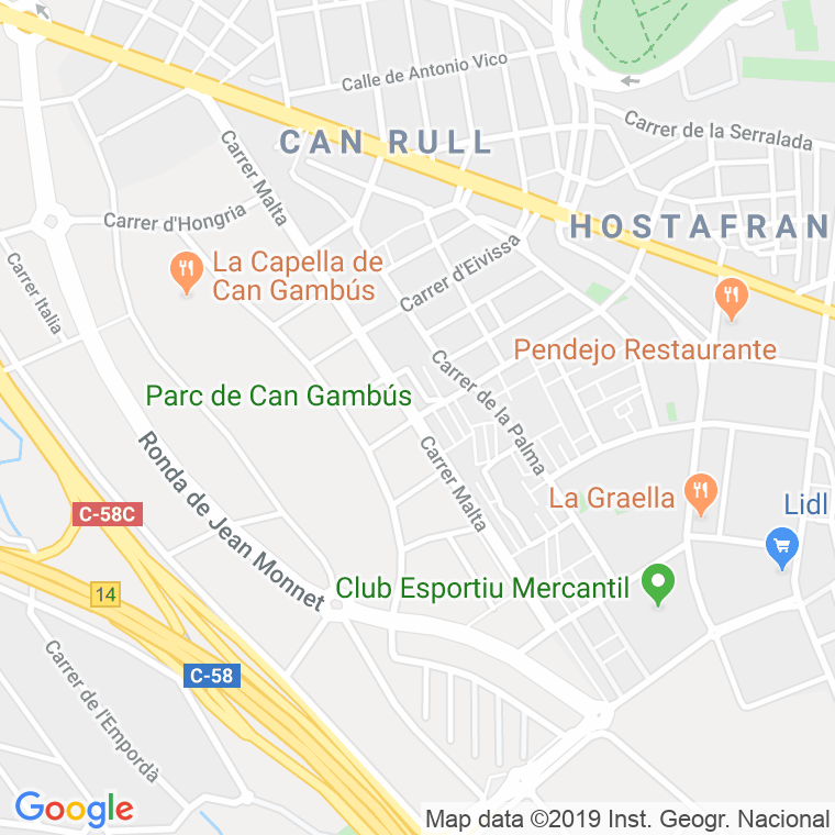Código Postal calle Malta en Sabadell