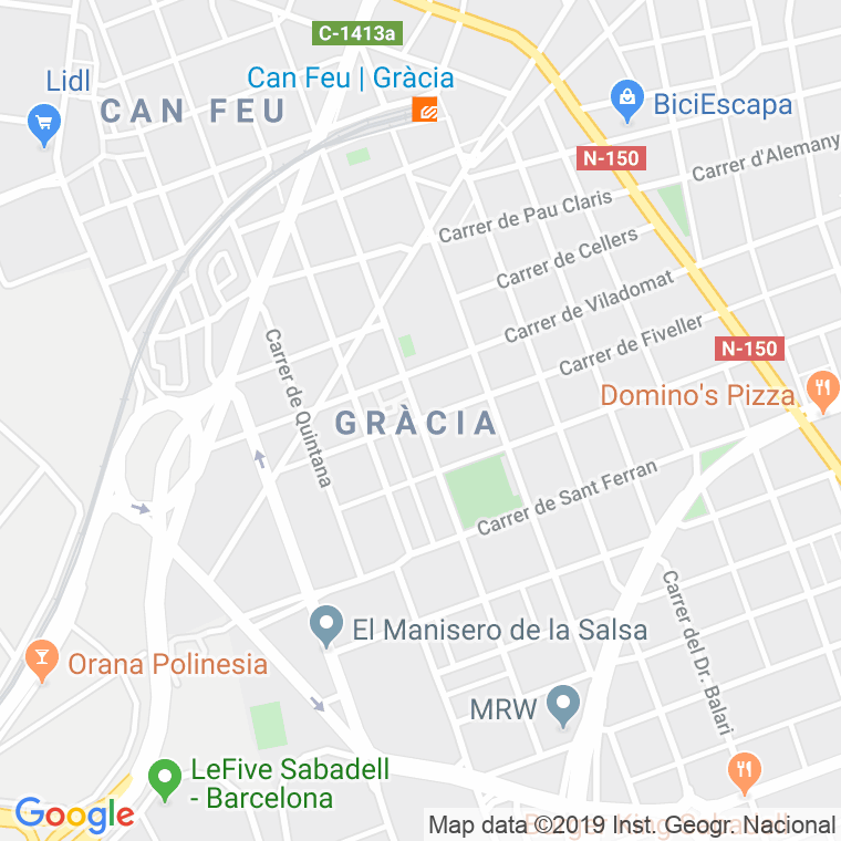 Código Postal calle Permanyer en Sabadell