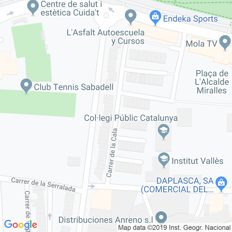 Código Postal calle Cala en Sabadell