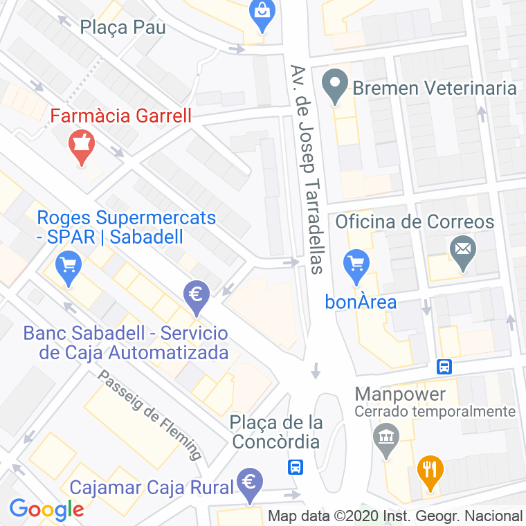 Código Postal calle Esperanca en Sabadell