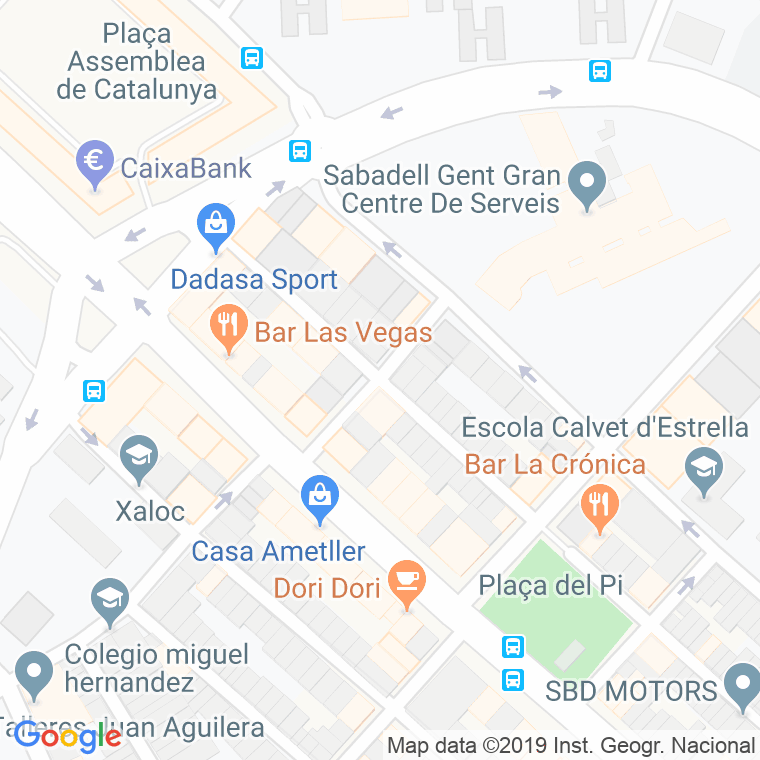 Código Postal calle Aneto en Sabadell