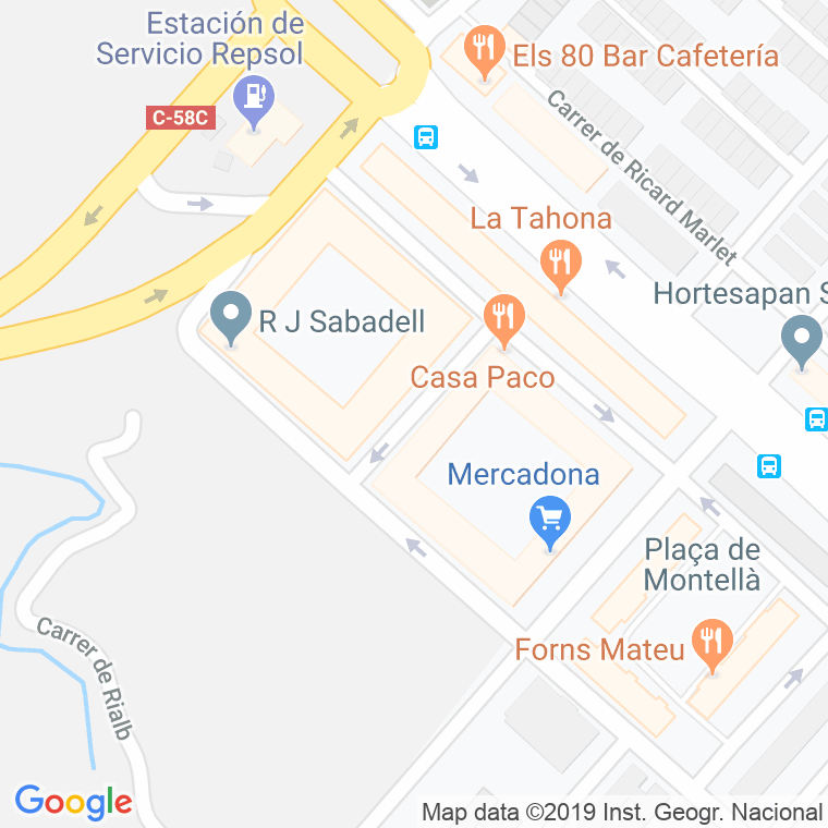 Código Postal calle Aranser en Sabadell