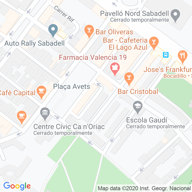 Código Postal calle Avets, plaça en Sabadell