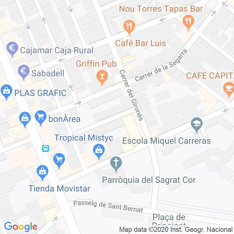 Código Postal calle Besalu, passatge en Sabadell
