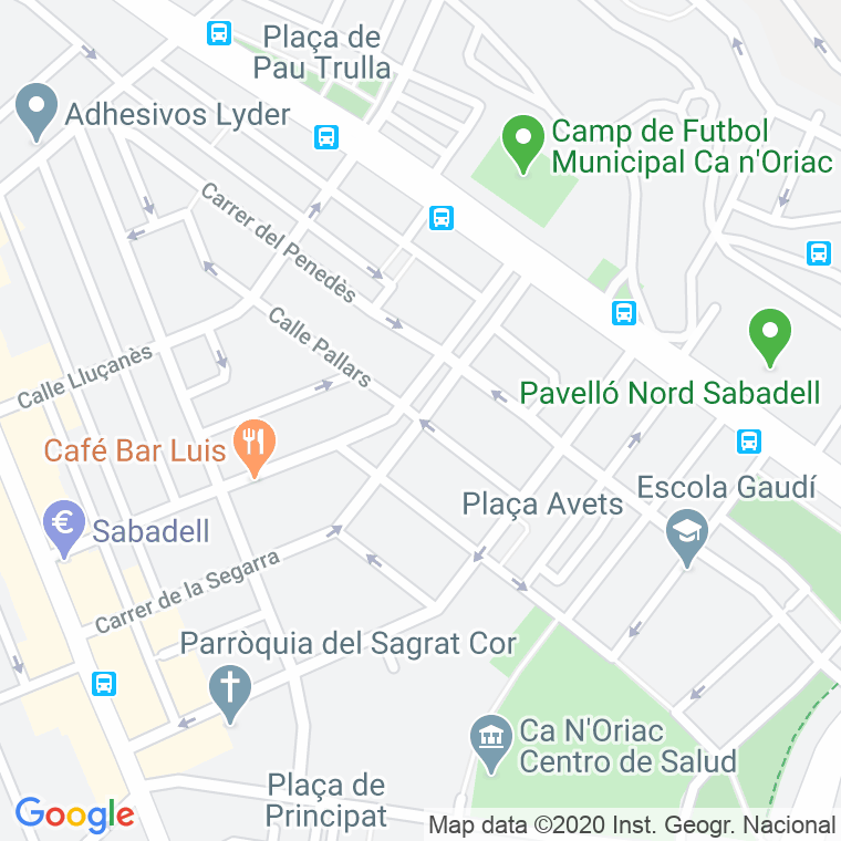 Código Postal calle Guilleries, De Les en Sabadell
