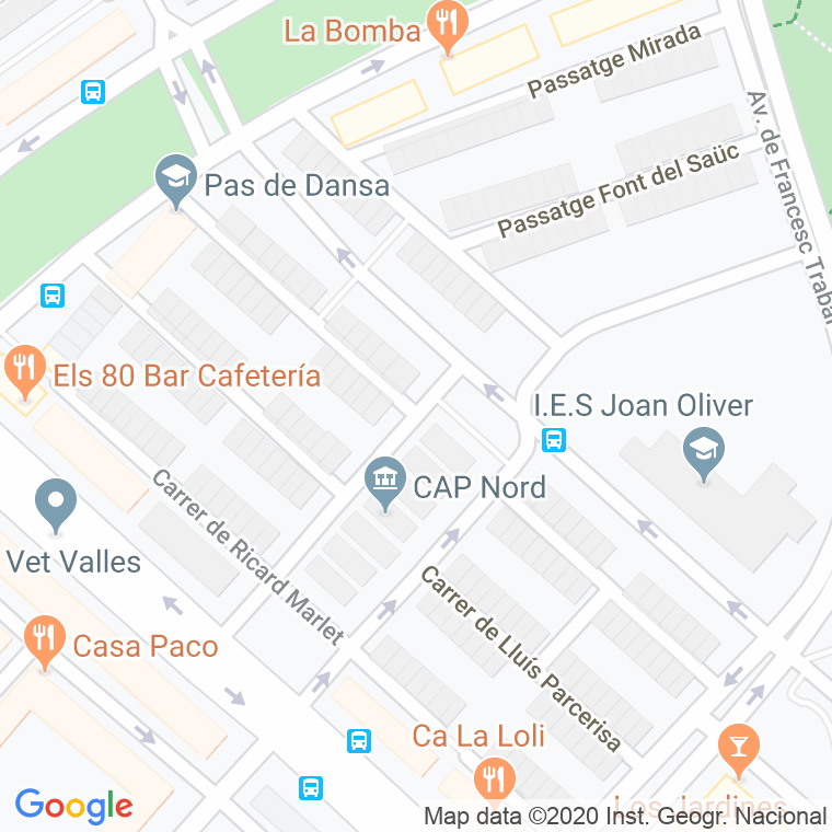 Código Postal calle Joan Sallent en Sabadell