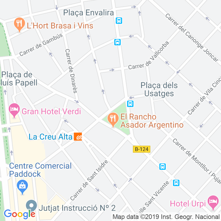 Código Postal calle Creu Alta, plaça en Sabadell