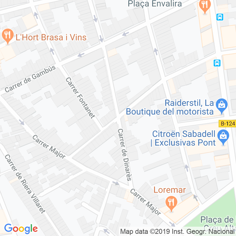 Código Postal calle Dinares en Sabadell