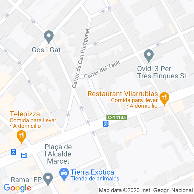 Código Postal calle Edgardo Ricetti en Sabadell