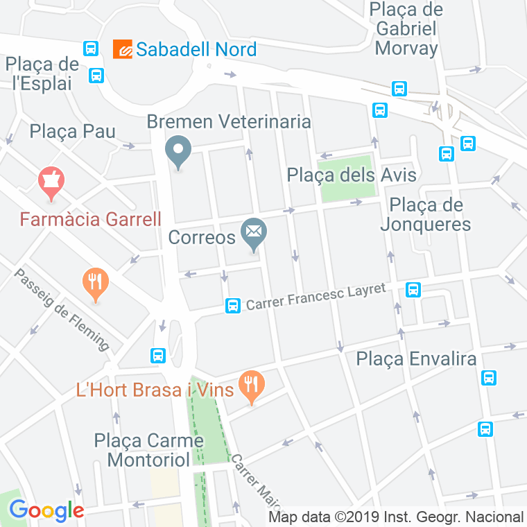 Código Postal calle Felip Pedrell en Sabadell