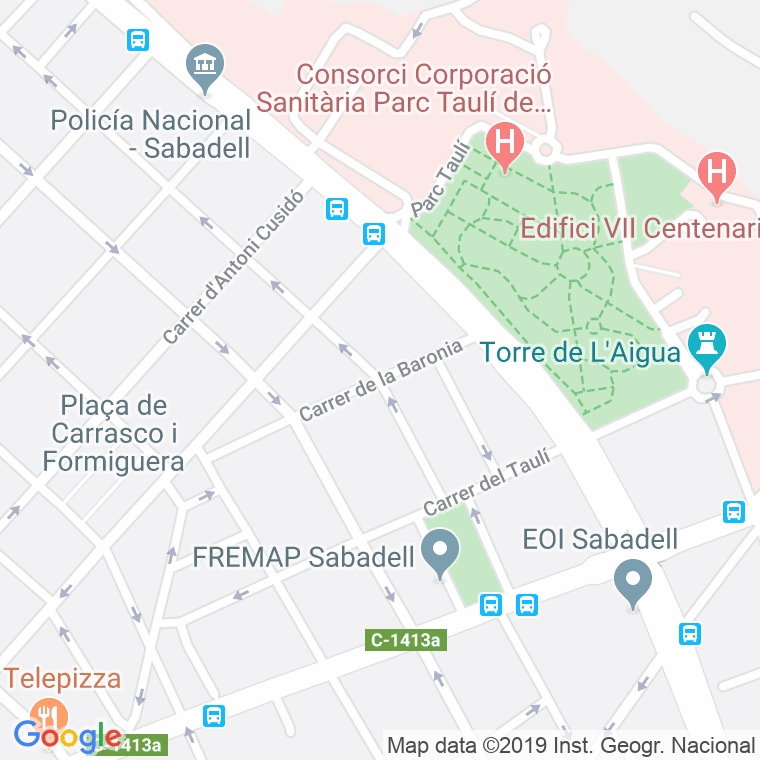 Código Postal calle Josep Bruguera en Sabadell