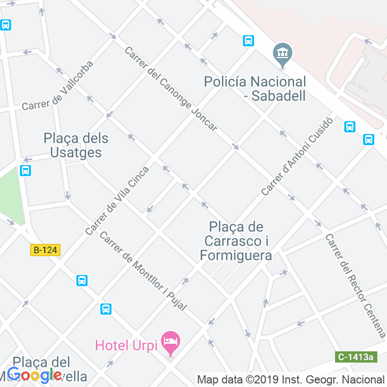 Código Postal calle Montseny en Sabadell