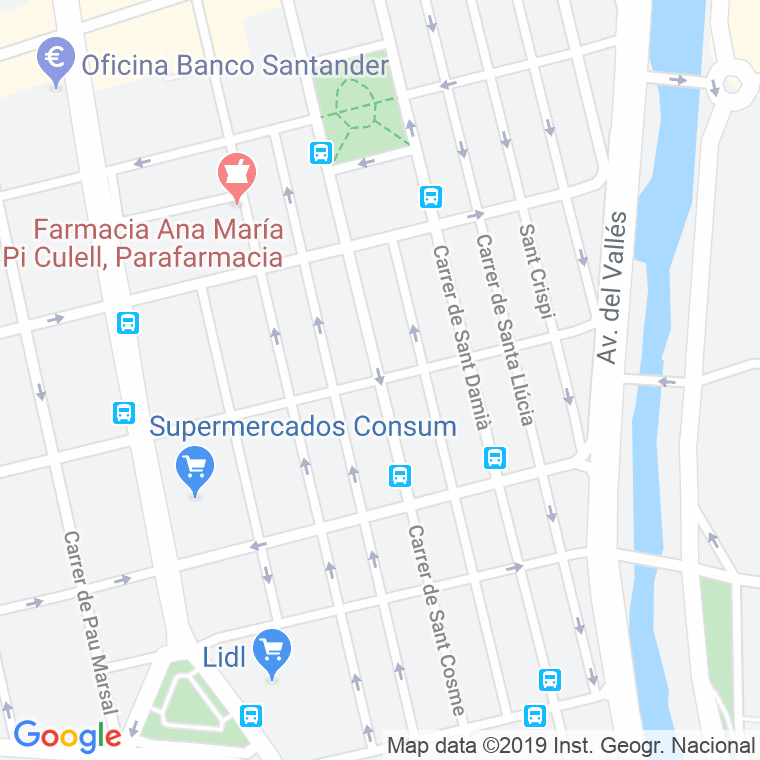 Código Postal calle Mare De Deu Del Carmen en Terrassa