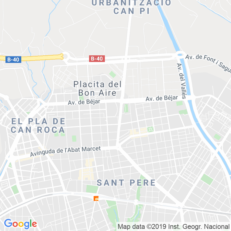 Código Postal calle Bejar, avinguda (Impares Del 1 Al 239)  (Pares Del 2 Al 240) en Terrassa