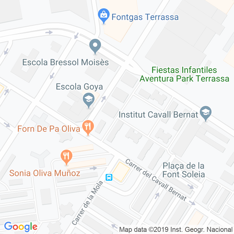Código Postal calle Mil-lenari, plaça en Terrassa