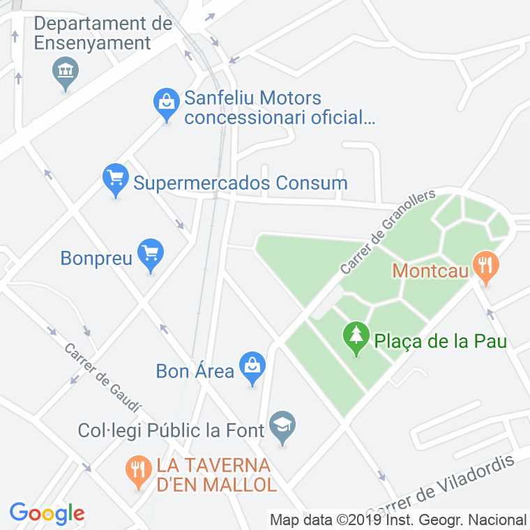 Código Postal calle Font Plaça De La, plaça en Manresa