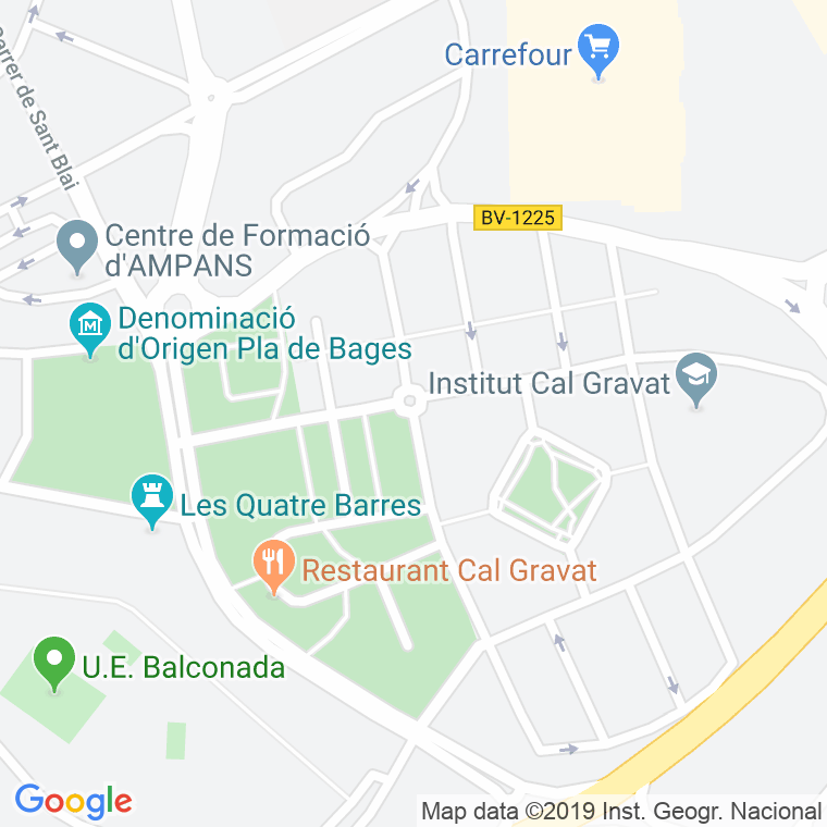 Código Postal calle Joan Miro, passeig en Manresa