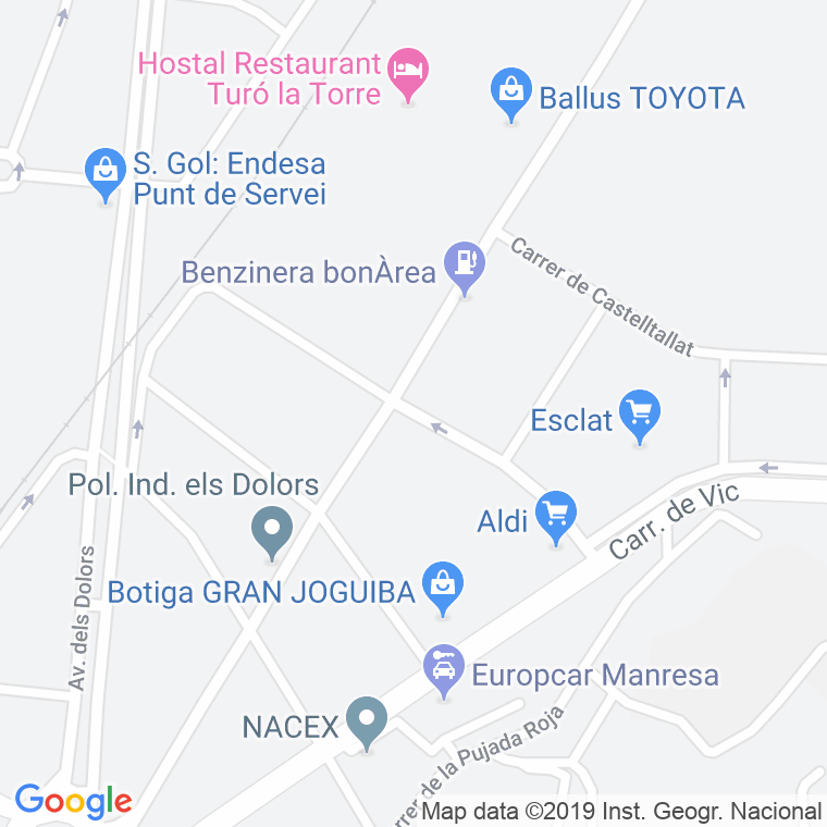 Código Postal calle Navarcles, carrer en Manresa
