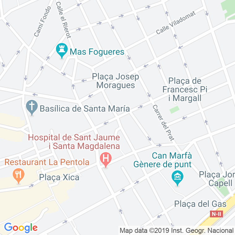 Código Postal calle Pasqual Madoz en Mataró