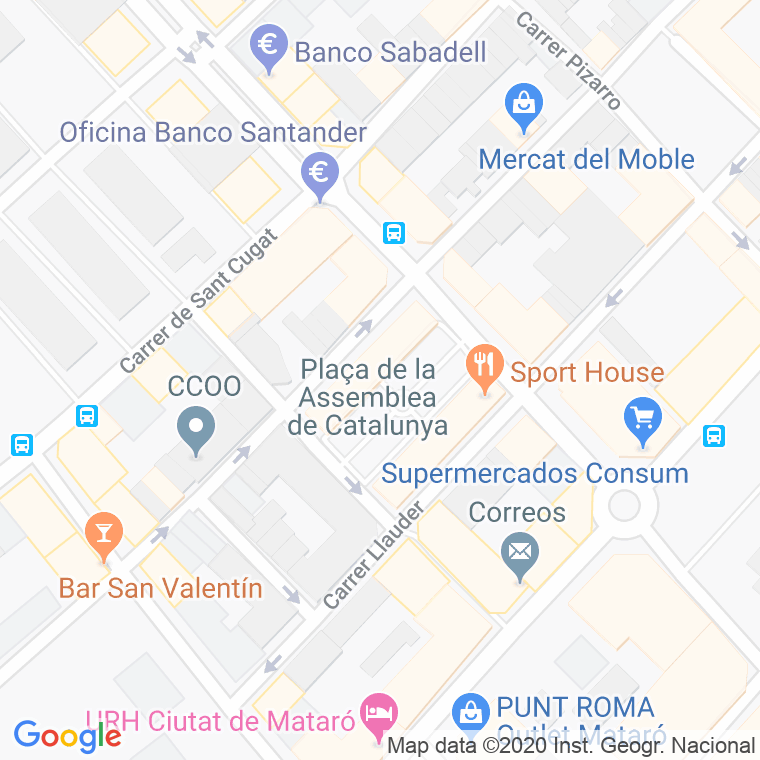 Código Postal calle Assemblea De Catalunya, L', plaça en Mataró