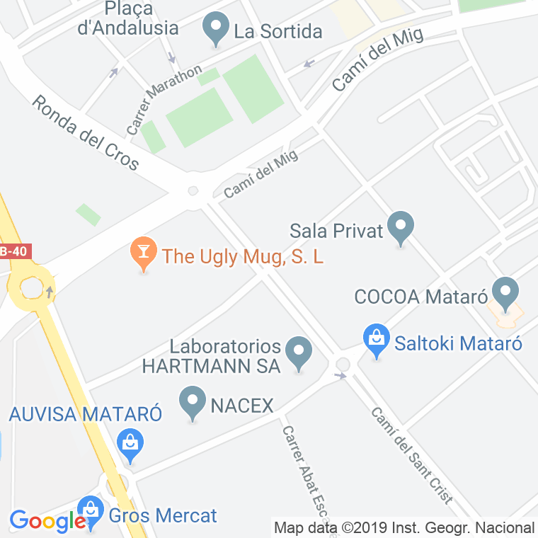 Código Postal calle Batista I Roca en Mataró