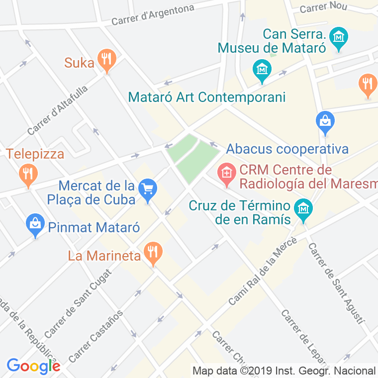 Código Postal calle Deu De Gener en Mataró