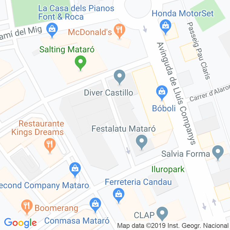 Código Postal calle Mestre Coll Agullo en Mataró