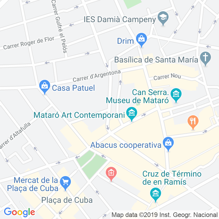 Código Postal calle Muralla Del Trigre en Mataró