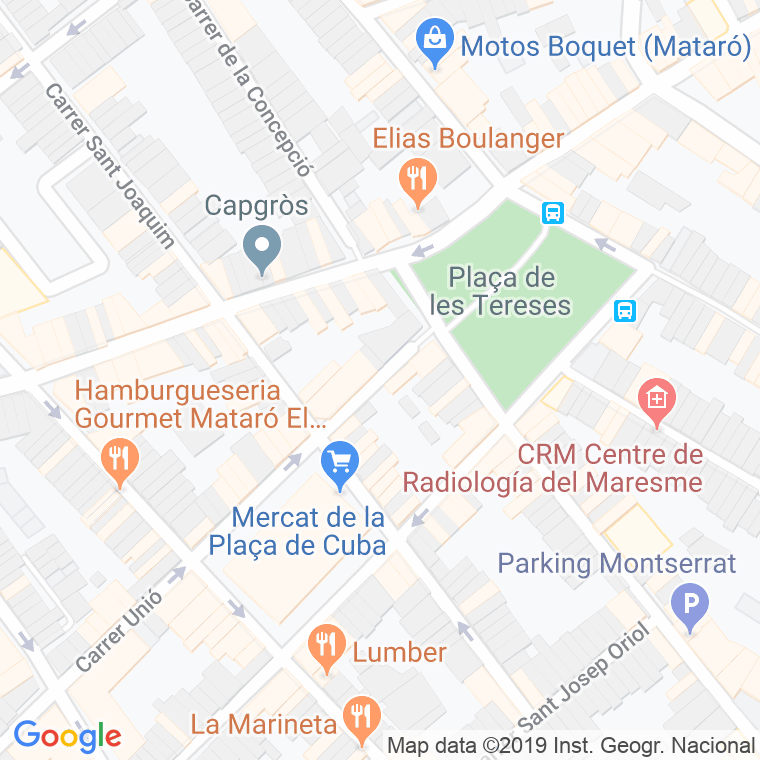 Código Postal calle Palmerola en Mataró