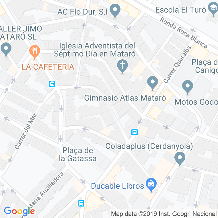 Código Postal calle Angel Guimera en Mataró