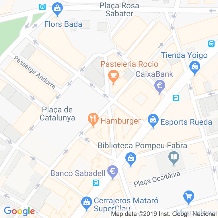 Código Postal calle Antoni Comas, ronda en Mataró