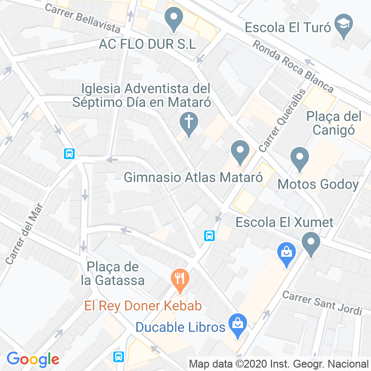 Código Postal calle Frederic Mares, passatge en Mataró
