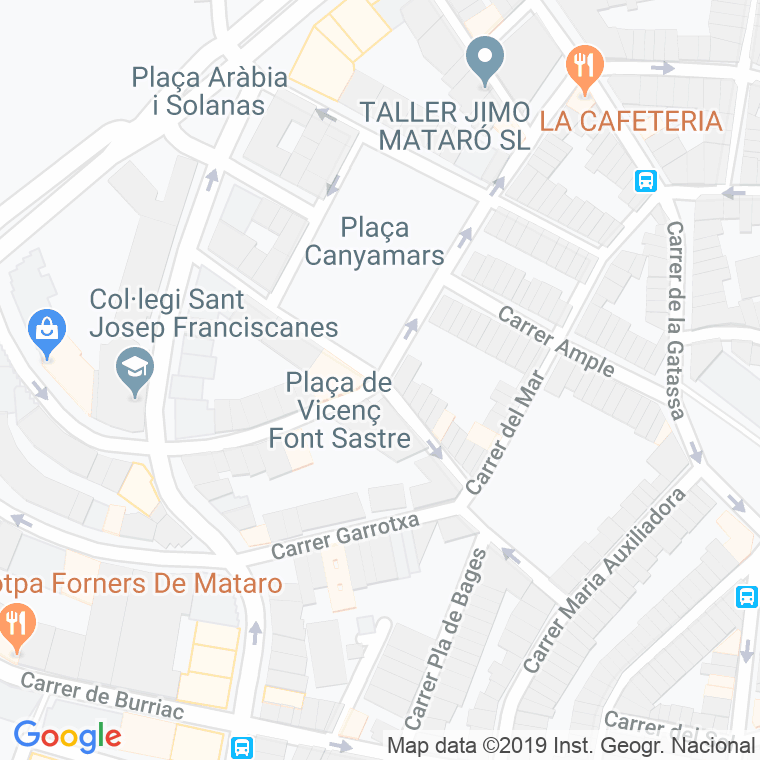 Código Postal calle Granja, La en Mataró