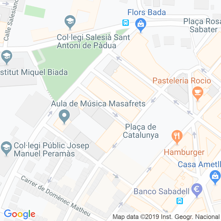 Código Postal calle Joanot Martorell en Mataró