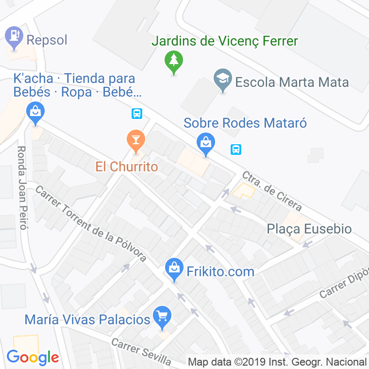 Código Postal calle Antonia Coll, passatge en Mataró