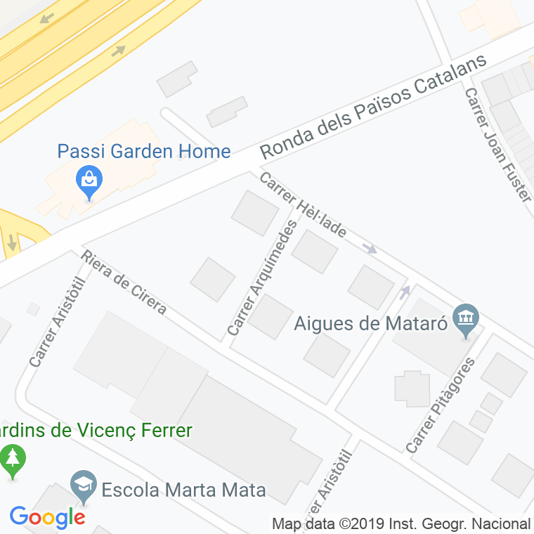 Código Postal calle Arquimedes en Mataró
