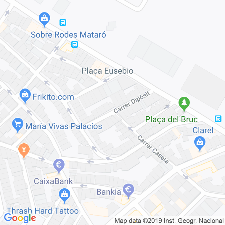 Código Postal calle Diposit en Mataró