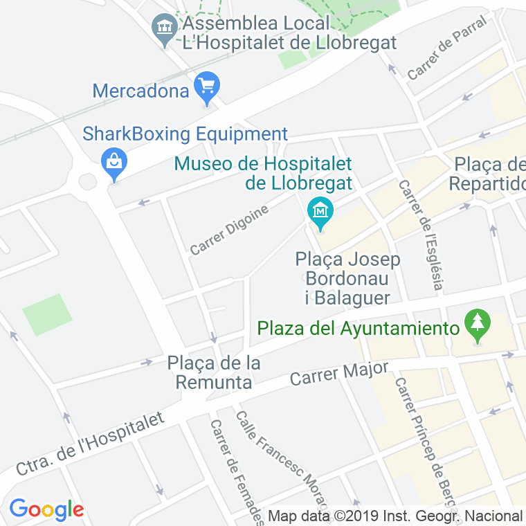 Código Postal calle Riera Del Escorxador en Hospitalet de Llobregat,l'