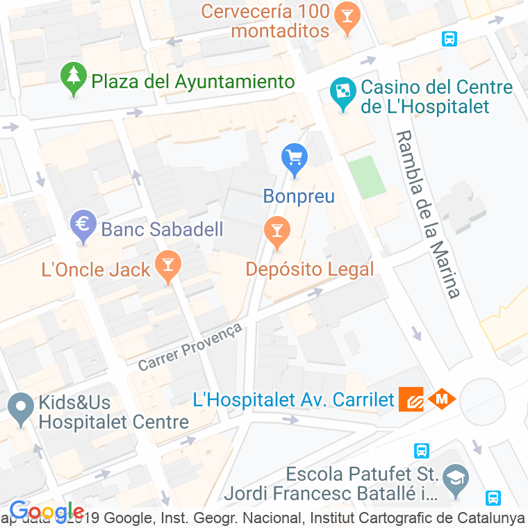 Código Postal calle Santa Anna en Hospitalet de Llobregat,l'