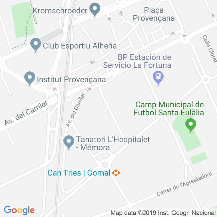 Código Postal calle Ferrer I Guardia en Hospitalet de Llobregat,l'