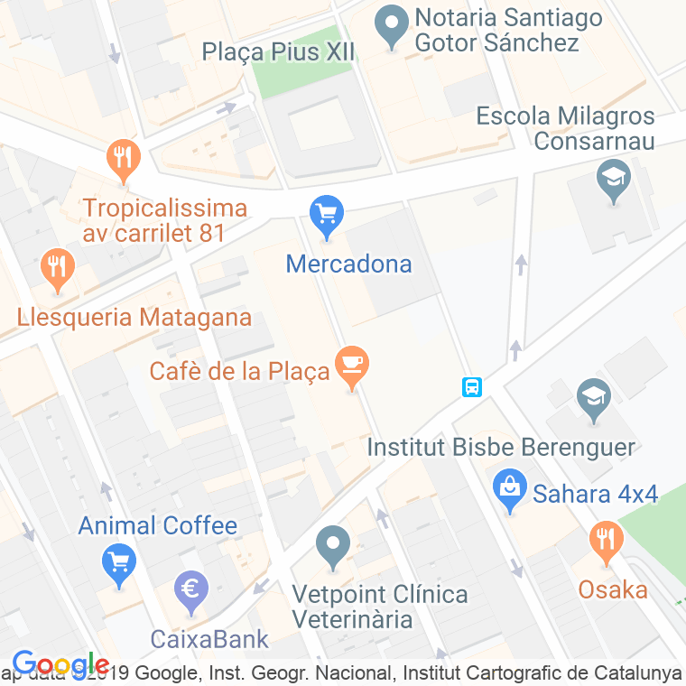 Código Postal calle Françesc Macia I Liuça, plaça en Hospitalet de Llobregat,l'