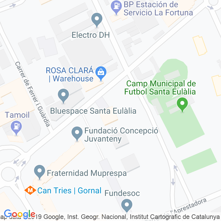 Código Postal calle Monturiol, plaça en Hospitalet de Llobregat,l'