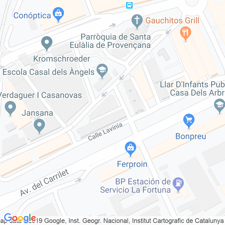 Código Postal calle Patronat, passatge en Hospitalet de Llobregat,l'